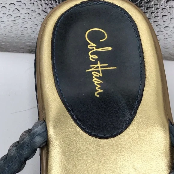 Gently used Cole Haan Beautiful Blue Sandals in Size 9 - Picture 3 of 3